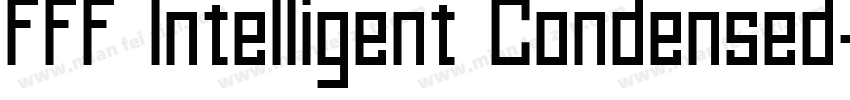 FFF Intelligent Condensed字体转换